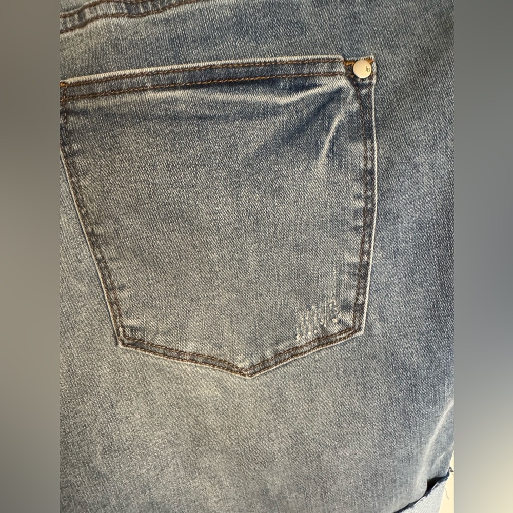 NWT, Judy Blue Medium Blue Jean Shorts, Size 1XL, High Waist, Moisture Control - Picture 8 of 14